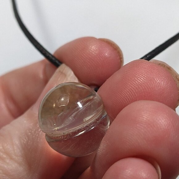 Whimsical Encased Dandelion Fluff Pendant Wishing Necklace - Picture 5 of 10